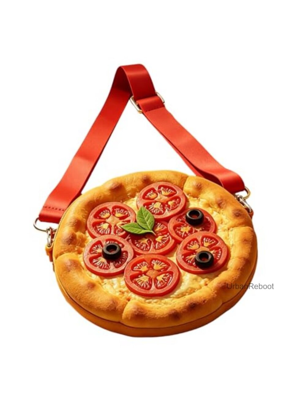 Kids Pizza Crossbody Bag 3D Silicone Adjustable Strap Mini Purse
